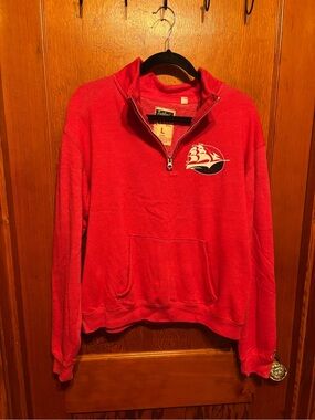 Shippensburg University Women’s Red Quarter-Zip Pullover Sweatshirt